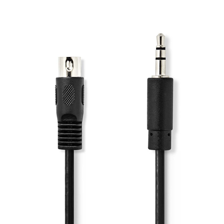 Nedis DIN Audiokaapeli | DIN 5-Pin uros | 3.5 mm uros | Niklattu | 1.00 m | Pyöreä | PVC | Musta | Label ryhmässä KODINELEKTRONIIKKA / Ääni & Kuva / Kaiuttimet & Tarvikkeet / Tarvikkeet @ TP E-commerce Nordic AB (C76588)