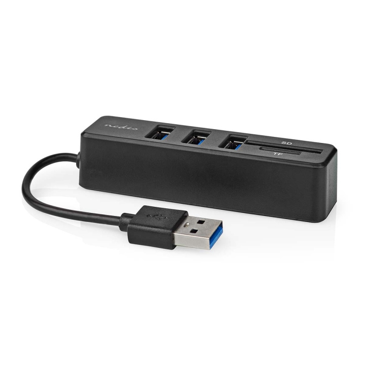 Nedis USB-keskitin | 1x USB-A | 3x USB A Naaras | 5-Porttinen port(s) | USB 2.0 | USB Virta | SD & MicroSD ryhmässä TIETOKOONET & TARVIKKEET / Tietokonetarvikkeet / USB-telakat @ TP E-commerce Nordic AB (C76598)