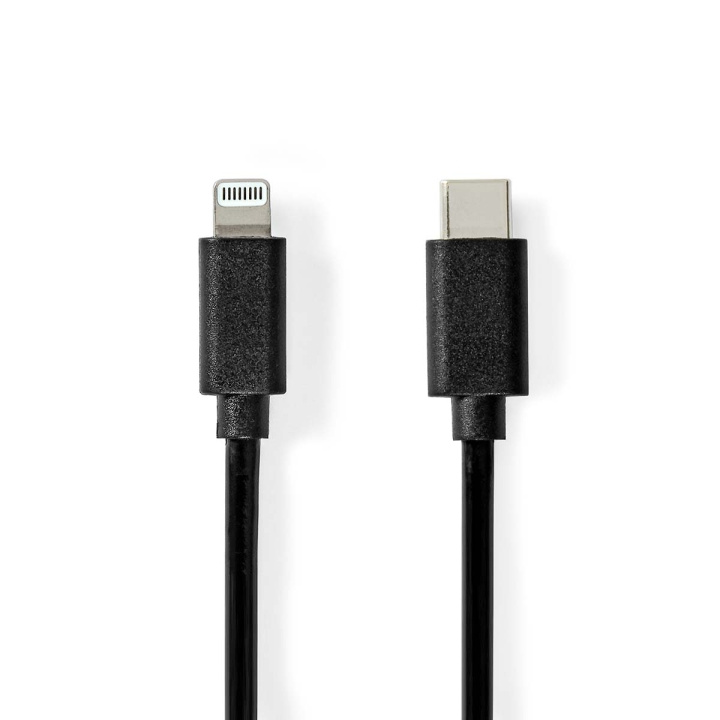 Nedis Lightning Kaapeli | USB 2.0 | Apple Lightning 8-Pin | USB-C™ Uros | 480 Mbps | Niklattu | 1.00 m | Pyöreä | PVC | Musta | Label ryhmässä ÄLYPUHELIMET JA TABLETIT / Laturit & Kaapelit / Kaapelit / Lightning kaapelit @ TP E-commerce Nordic AB (C76613)