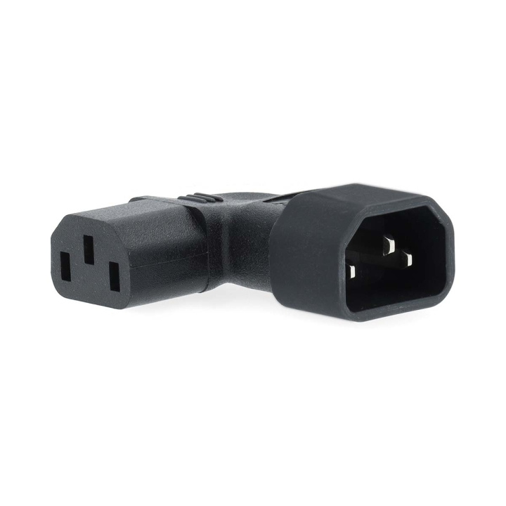 Nedis Laajennus Plug | IEC-320-C13 | IEC-320-C14 | Kulma vasemmalle | Niklattu | PVC | Musta | Laatikko | 1 kpl ryhmässä TIETOKOONET & TARVIKKEET / Kaapelit & Sovittimet / Sähkökaapelit @ TP E-commerce Nordic AB (C76673)