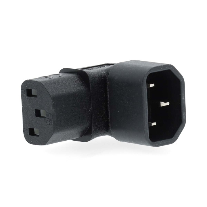 Nedis Laajennus Plug | IEC-320-C13 | IEC-320-C14 | Kulma, 90 ° | Niklattu | PVC | Musta | Laatikko | 1 kpl ryhmässä TIETOKOONET & TARVIKKEET / Kaapelit & Sovittimet / Sähkökaapelit @ TP E-commerce Nordic AB (C76674)