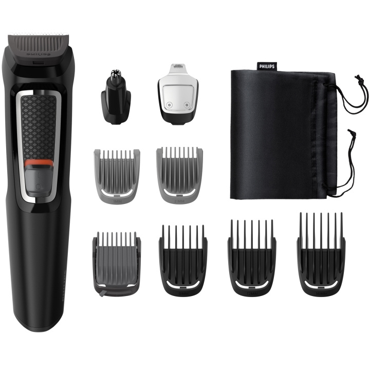 Philips Multigroom 9-i-1, grooming kit för ansikte och hår MG3740 ryhmässä KAUNEUS JA TERVEYS / Hiukset &Stailaus / Sheivaus ja trimmaus / Hiustrimmerit @ TP E-commerce Nordic AB (C76759)