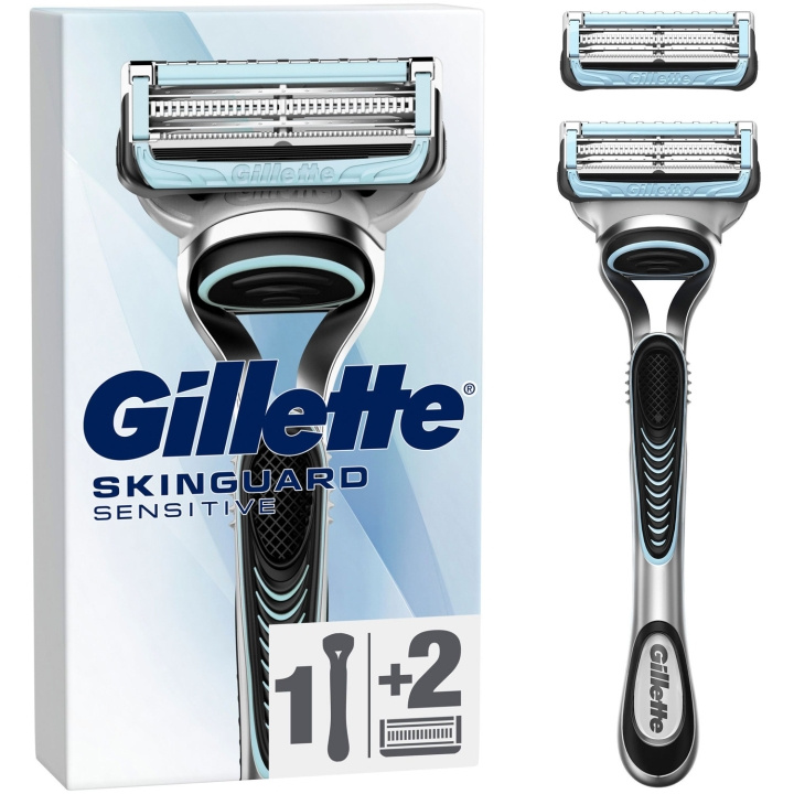 Gillette Rakblad Skinguard 2st rakblad ryhmässä KAUNEUS JA TERVEYS / Hiukset &Stailaus / Sheivaus ja trimmaus / Partahöylät & Tarvikkeet @ TP E-commerce Nordic AB (C76779)