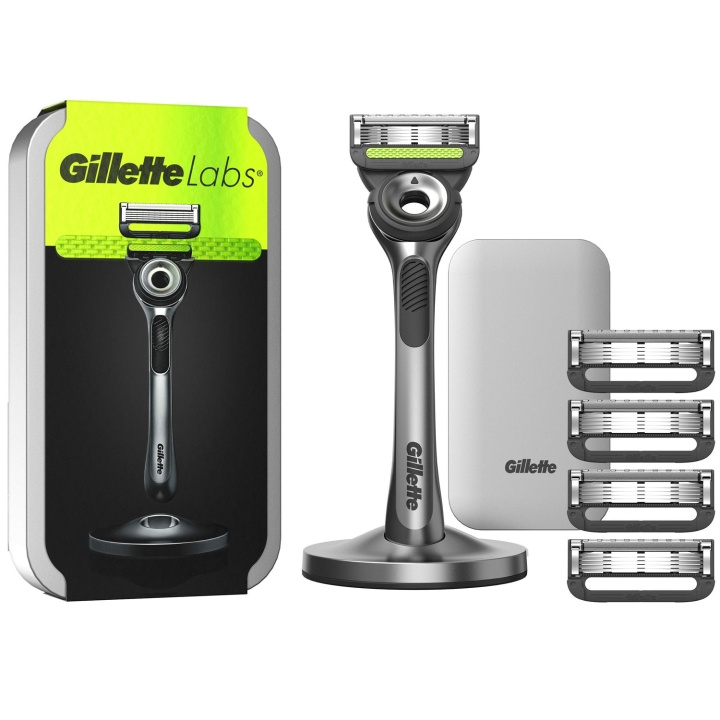 Gillette Rakhyvel Labs magnetiskt ställ & resefodral 5st ryhmässä KAUNEUS JA TERVEYS / Hiukset &Stailaus / Sheivaus ja trimmaus / Partahöylät & Tarvikkeet @ TP E-commerce Nordic AB (C76784)