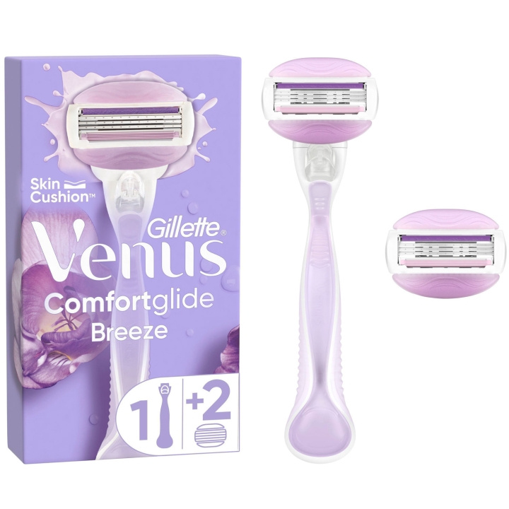 Gillette Rakhyvel Venus Comfortglide Breeze 2st rakblad ryhmässä KAUNEUS JA TERVEYS / Hiukset &Stailaus / Sheivaus ja trimmaus / Partahöylät & Tarvikkeet @ TP E-commerce Nordic AB (C76787)