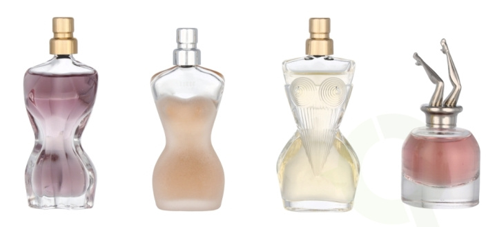 Jean Paul Gaultier Feminine Miniatures Set 24 ml 4x6ml - La Belle/Scandal/Classique/Divine Edp Spray ryhmässä KAUNEUS JA TERVEYS / Tuoksut & Parfyymit / Parfyymit / Naisten Tuoksut @ TP E-commerce Nordic AB (C76842)