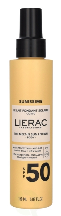 Lierac Paris Lierac Sunissime The Melt-in Sun Lotion SPF50 150 ml ryhmässä KAUNEUS JA TERVEYS / Ihonhoito / Rusketus / Aurinkosuoja @ TP E-commerce Nordic AB (C76861)