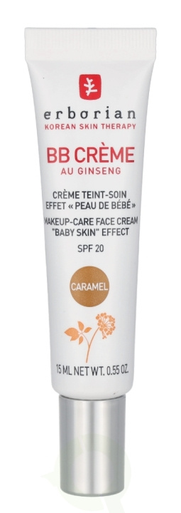 Erborian BB Cream Au Ginseng 5-In-1 Baby Skin Effect SPF20 15 ml Caramel ryhmässä KAUNEUS JA TERVEYS / Ihonhoito / Kasvot / Kasvovoide @ TP E-commerce Nordic AB (C76916)