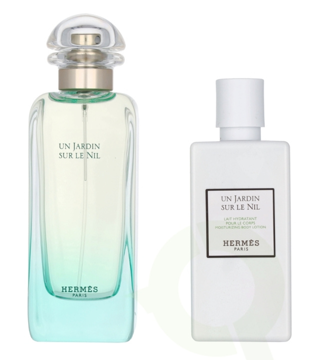 Hermes Un Jardin Sur Le Nil Giftset 180 ml Edt Spray 100ml/Body Lotion 80ml ryhmässä KAUNEUS JA TERVEYS / Lahjapakkaukset / Naisten lahjapakkaukset @ TP E-commerce Nordic AB (C76989)