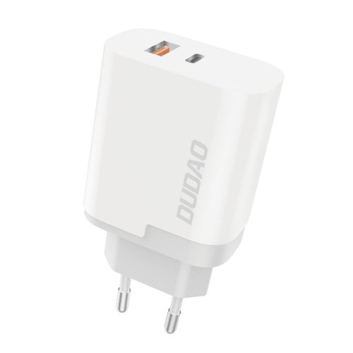 Dudao A6XSEU Adapter 22.5Watt 1xUSB-C + 1xUSB-A ryhmässä ÄLYPUHELIMET JA TABLETIT / Laturit & Kaapelit / Seinälaturi / Seinälaturi USB @ TP E-commerce Nordic AB (C77120)