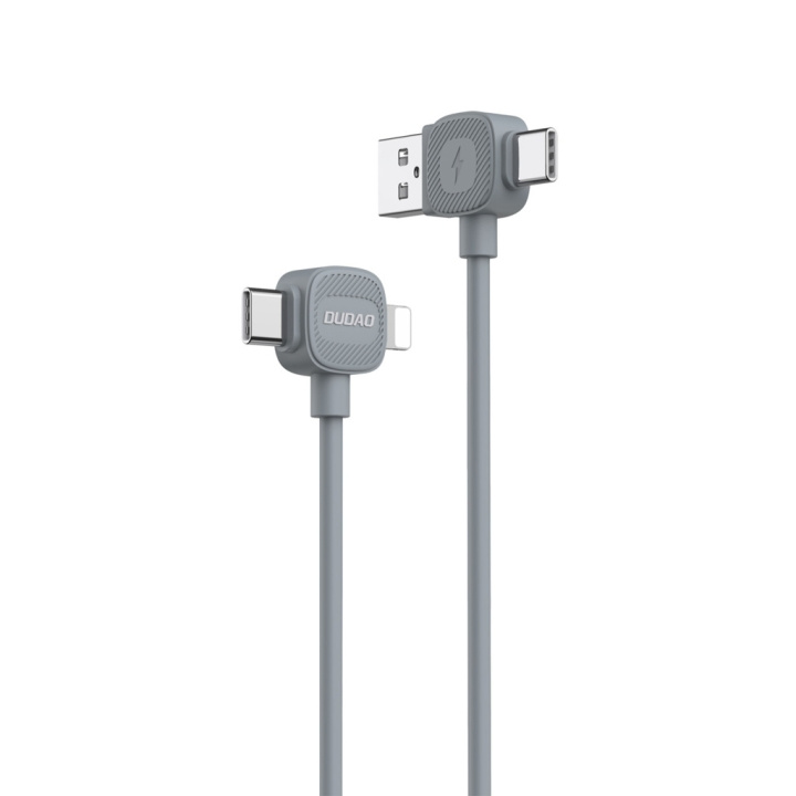 Dudao L20S 4-i-1 USB-C/USB-A/Lightning Fast Charging-kabel 1m ryhmässä TIETOKOONET & TARVIKKEET / Kaapelit & Sovittimet / USB / USB-C @ TP E-commerce Nordic AB (C77139)