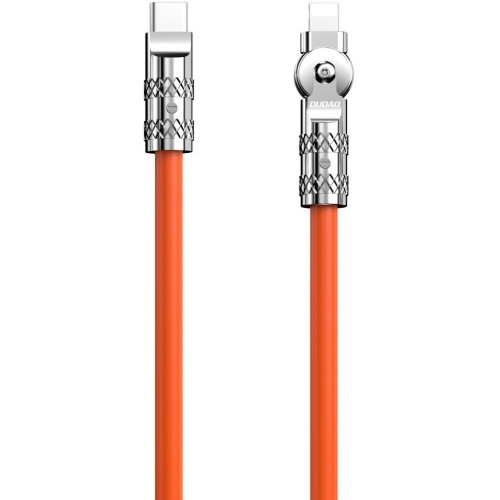 Dudao L24CL USB-C to angled Lightning cable 30W 1m 180° rotation orange ryhmässä TIETOKOONET & TARVIKKEET / Kaapelit & Sovittimet / USB / USB-C @ TP E-commerce Nordic AB (C77143)