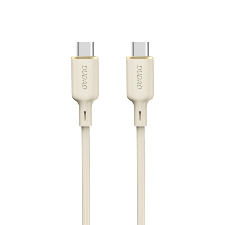 Dudao L7SCC USB-C to USB-C cable 100W 1m White ryhmässä TIETOKOONET & TARVIKKEET / Kaapelit & Sovittimet / USB / USB-C @ TP E-commerce Nordic AB (C77154)