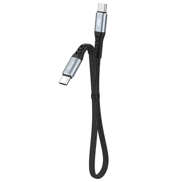 Dudao L10C USB-C to USB-C cable 100W 0.23 m black ryhmässä TIETOKOONET & TARVIKKEET / Kaapelit & Sovittimet / USB / USB-C @ TP E-commerce Nordic AB (C77158)