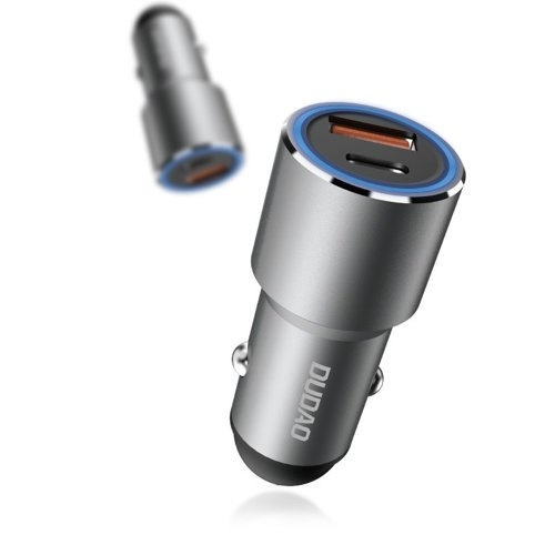 Dudao R4PQ Car charger 22,5Watt 1xUSB-C + 1xUSB-A ryhmässä ÄLYPUHELIMET JA TABLETIT / Laturit & Kaapelit / Autolaturi / Autolaturi USB @ TP E-commerce Nordic AB (C77160)