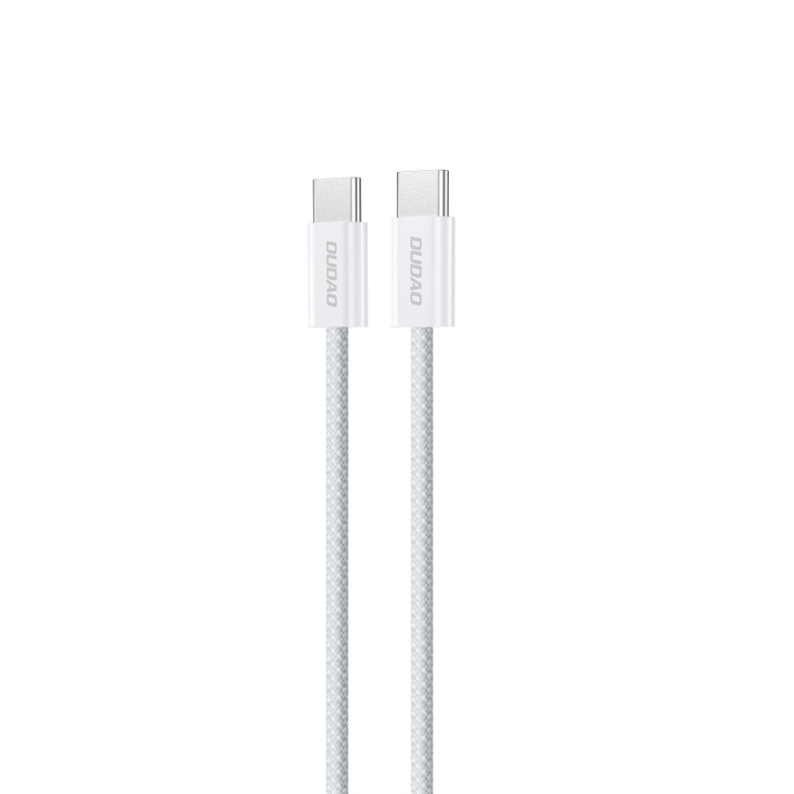 Dudao L6C USB-C to USB-C 60W PD 2m white ryhmässä TIETOKOONET & TARVIKKEET / Kaapelit & Sovittimet / USB / USB-C @ TP E-commerce Nordic AB (C77173)