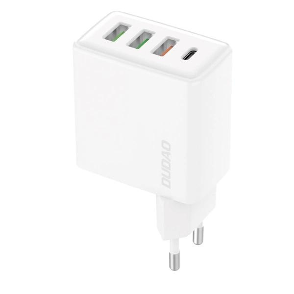 Dudao A5HEU Adapter 20Watt 1xUSB-C + 3xUSB-A ryhmässä ÄLYPUHELIMET JA TABLETIT / Laturit & Kaapelit / Seinälaturi / Seinälaturi USB @ TP E-commerce Nordic AB (C77180)