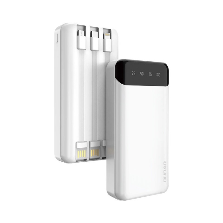 Dudao Powerbank Dudao K6 Pro+ 20000 mAh White-Black ryhmässä ÄLYPUHELIMET JA TABLETIT / Laturit & Kaapelit / Powerbanks @ TP E-commerce Nordic AB (C77182)