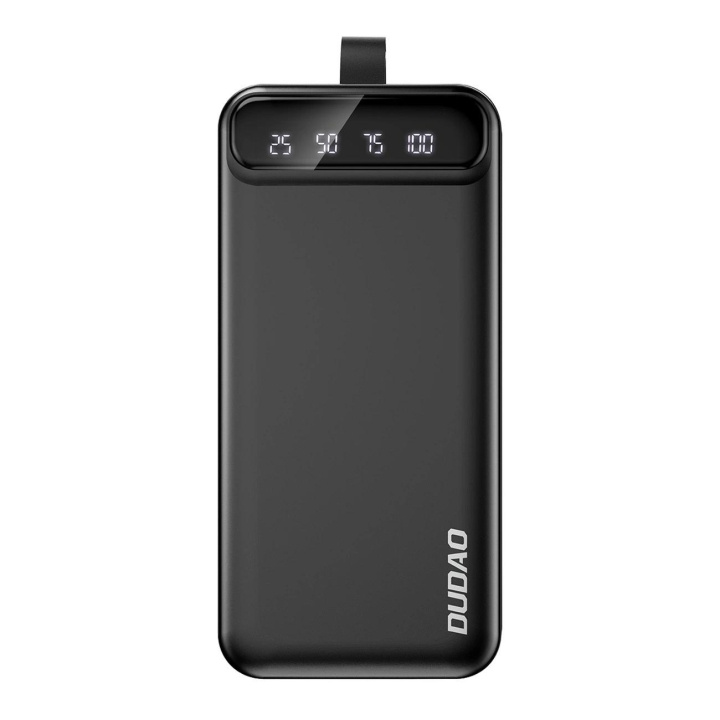 Dudao Externt Batteri Power Bank Dudao K8s+ 2xUSB-A/Typ-C 30000mAh svart ryhmässä ÄLYPUHELIMET JA TABLETIT / Laturit & Kaapelit / Powerbanks @ TP E-commerce Nordic AB (C77183)