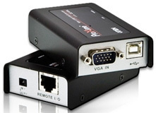 ATEN Mini USB KVM laajennin, VGA, 100m (CAT5e), CE-100 ryhmässä TIETOKOONET & TARVIKKEET / Kaapelit & Sovittimet / Adapterit @ TP E-commerce Nordic AB (C77201)