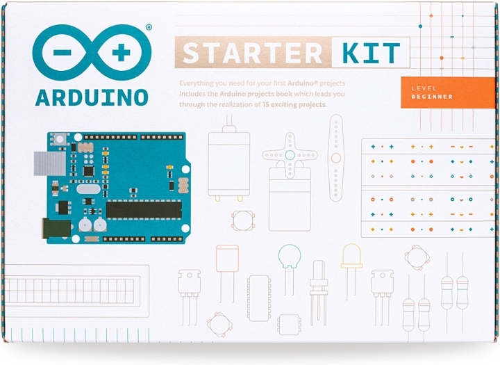 Arduino Starter Kit, Arduino aloituspakkaus ryhmässä TIETOKOONET & TARVIKKEET / Pöytäkoneet @ TP E-commerce Nordic AB (C77206)