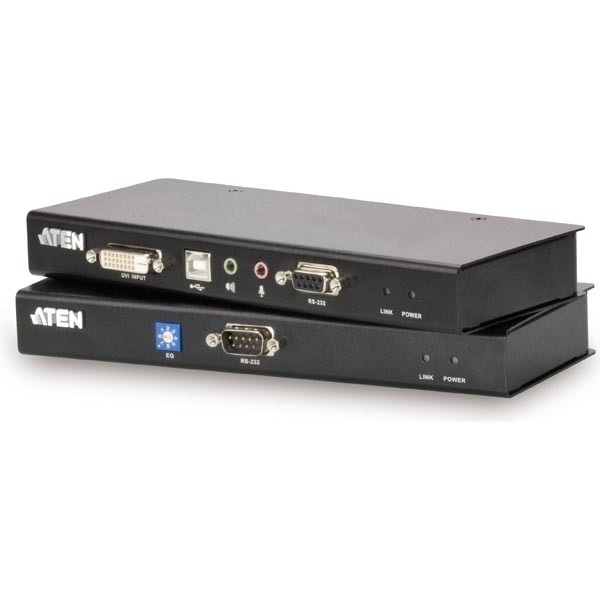 ATEN CE-600 USB+DVI+KVM+RS-232 -laajennin ryhmässä TIETOKOONET & TARVIKKEET / Kaapelit & Sovittimet / Adapterit @ TP E-commerce Nordic AB (C77211)