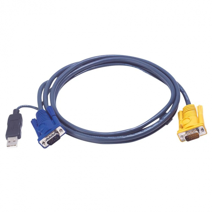 ATEN 2L-5203UP USB KVM Cable, 3m ryhmässä TIETOKOONET & TARVIKKEET / Kaapelit & Sovittimet / Muut @ TP E-commerce Nordic AB (C77287)