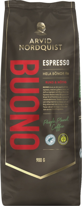 Arvid Nordquist Espresso Buono -espressopavut, 900 g ryhmässä KOTI, TALOUS JA PUUTARHA / Kodinkoneet / Kahvikoneet ja tarvikkeet / Kahvipavut @ TP E-commerce Nordic AB (C77433)