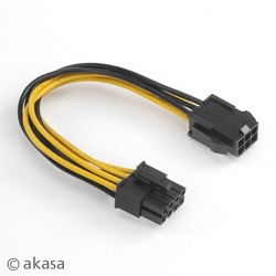 Akasa AK-CB051 6-pin PCIe to 8-pin ATX12V - adapteri ryhmässä TIETOKOONET & TARVIKKEET / Tietokoneen komponentit / Kovalevyt / Sovittimet & Tarvikkeet @ TP E-commerce Nordic AB (C77555)