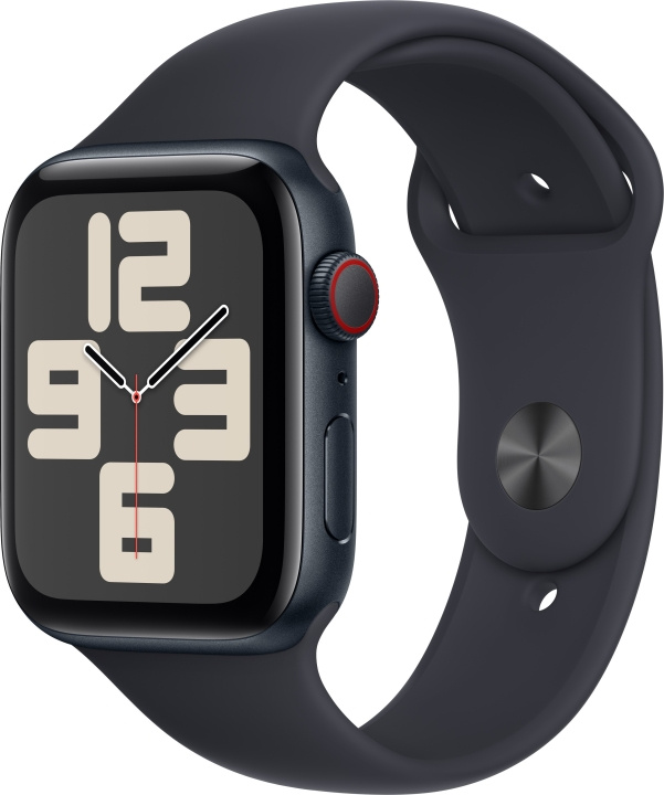 Apple Watch SE (GPS + Cellular) 44 mm keskiyönsininen alumiinikuori ja keskiyönsininen urheiluranneke, S/M (MRH53) ryhmässä ÄLYPUHELIMET JA TABLETIT / Urheilu, koti ja vapaa-aika / Apple Watch & tarvikkeet / Apple Watch @ TP E-commerce Nordic AB (C77644)