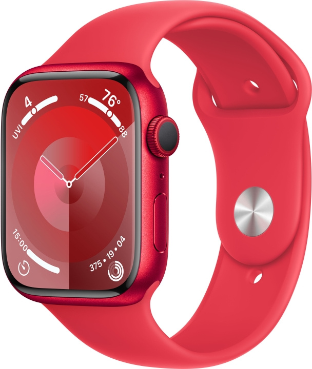 Apple Watch Series 9 (GPS) 45 mm punainen (PRODUCT)RED alumiinikuori ja punainen (PRODUCT)RED urheiluranneke, M/L (MRXK3) ryhmässä ÄLYPUHELIMET JA TABLETIT / Urheilu, koti ja vapaa-aika / Apple Watch & tarvikkeet / Apple Watch @ TP E-commerce Nordic AB (C77672)