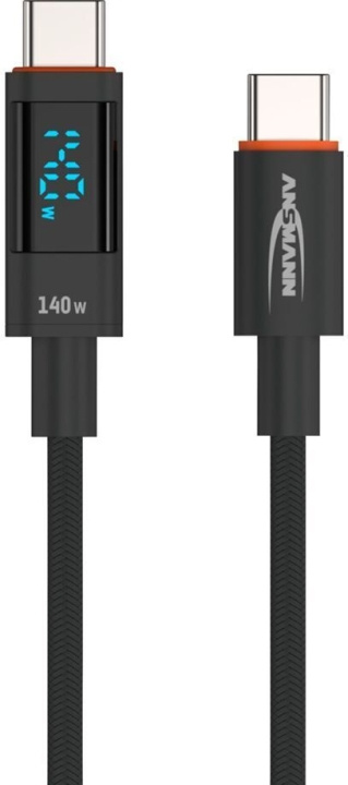 Ansmann USB-C 140W -latauskaapeli, 1,2 m ryhmässä TIETOKOONET & TARVIKKEET / Kaapelit & Sovittimet / USB / USB-C @ TP E-commerce Nordic AB (C77729)