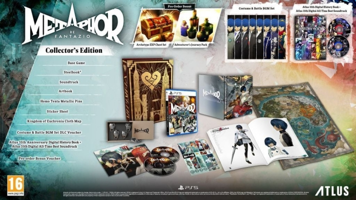 Atlus Metaphor: ReFantazio – Collector\'s Edition (PS5) ryhmässä KODINELEKTRONIIKKA / Pelikonsolit & Tarvikkeet / Sony PlayStation 5 @ TP E-commerce Nordic AB (C77860)