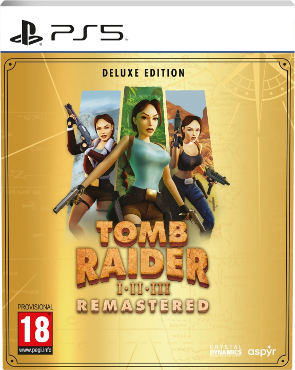 Aspyr Tomb Raider I-III Remastered – Deluxe Edition (PS5) ryhmässä KODINELEKTRONIIKKA / Pelikonsolit & Tarvikkeet / Sony PlayStation 5 @ TP E-commerce Nordic AB (C77882)