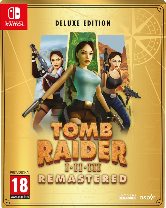 Aspyr Tomb Raider I-III Remastered – Deluxe Edition (Switch) ryhmässä KODINELEKTRONIIKKA / Pelikonsolit & Tarvikkeet / Nintendo Switch / Pelit @ TP E-commerce Nordic AB (C77883)