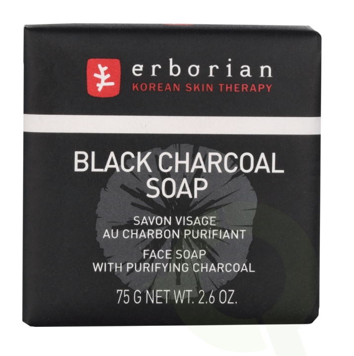 Erborian Black Charcoal Soap 75 g ryhmässä KAUNEUS JA TERVEYS / Ihonhoito / Kasvot / Puhdistus @ TP E-commerce Nordic AB (C78001)