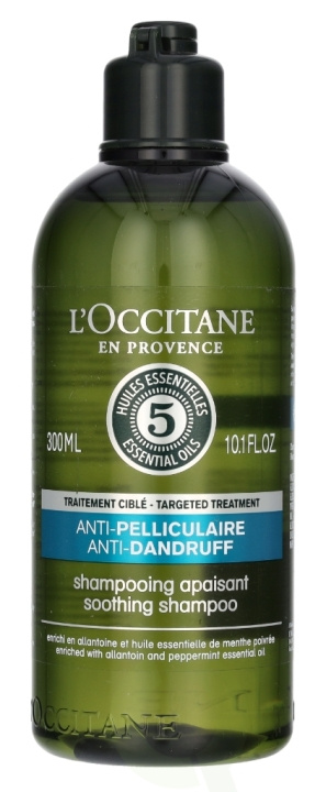 L\'Occitane 5 Ess. Oils Anti-Dandruff Shampoo 300 ml ryhmässä KAUNEUS JA TERVEYS / Hiukset &Stailaus / Hiustenhoito / Shampoo @ TP E-commerce Nordic AB (C78002)