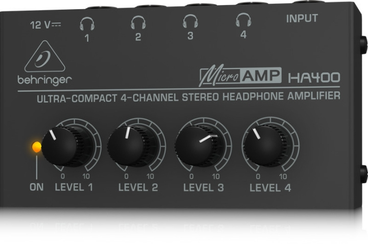 BEHRINGER MicroAMP HA400 -kuulokevahvistin ryhmässä URHEILU, VAPAA-AIKA JA HARRASTUS / Harrastus / Musiikki / Tarvikkeet soittimille @ TP E-commerce Nordic AB (C78044)