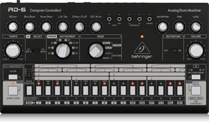 BEHRINGER RD-6 -analoginen rumpukone, musta ryhmässä URHEILU, VAPAA-AIKA JA HARRASTUS / Harrastus / Musiikki / Tarvikkeet soittimille @ TP E-commerce Nordic AB (C78210)