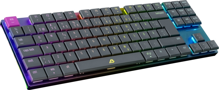 Blackstorm Flatline RGB TKL Dual Mode -pelinäppäimistö, Gateron Red -kytkimet ryhmässä TIETOKOONET & TARVIKKEET / GAMING / Näppäimistöt @ TP E-commerce Nordic AB (C78307)