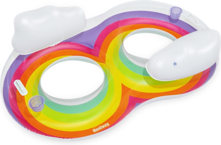 Bestway Rainbow Dreams Double Swim -uimarengas, 1,86 m x 1,16 m ryhmässä LELUT, TUOTTEET LAPSILLE JA VAUVOILLE / Ulkoleut / Kylpylelut @ TP E-commerce Nordic AB (C78337)