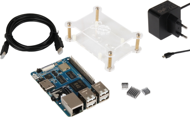 Banana Pi M2 Berry 1 Gt - All-in-One KIT ryhmässä TIETOKOONET & TARVIKKEET / Tietokoneen komponentit / Raspberry Pi @ TP E-commerce Nordic AB (C78380)