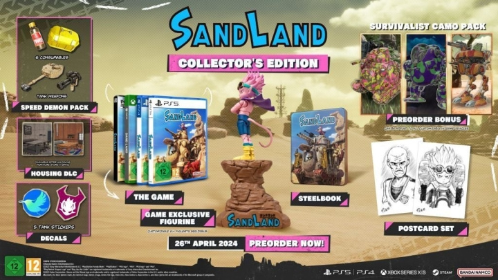 Bandai Namco Entertainment Sand Land – Collector\'s Edition (PS5) ryhmässä KODINELEKTRONIIKKA / Pelikonsolit & Tarvikkeet / Sony PlayStation 5 @ TP E-commerce Nordic AB (C78417)