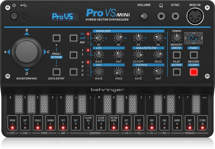 BEHRINGER Pro VS Mini -syntetisaattori ryhmässä URHEILU, VAPAA-AIKA JA HARRASTUS / Harrastus / Musiikki / Tarvikkeet soittimille @ TP E-commerce Nordic AB (C78465)