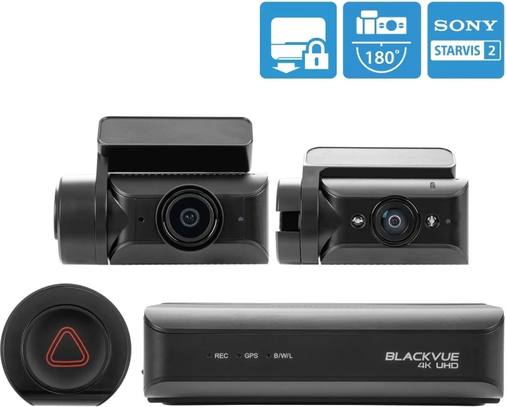 BlackVue DR970X-2CH Box IR Plus 64 Gt -kaksikanavainen autokamera ryhmässä AUTO / Auton äänijärjestelmä & Multimedia / Autokamerat, Action-kamerat & Tarvikkeet / Autokamerat & Dashcam @ TP E-commerce Nordic AB (C78478)