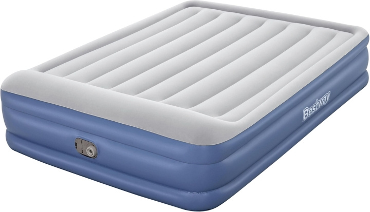 Bestway Tritech™ Air Mattress Queen -ilmatäytteinen varavuode, sisäänrakennettu pumppu, 203 x 152 x 46 cm ryhmässä URHEILU, VAPAA-AIKA JA HARRASTUS / Ulkoilu / Ilmapatjat @ TP E-commerce Nordic AB (C78507)