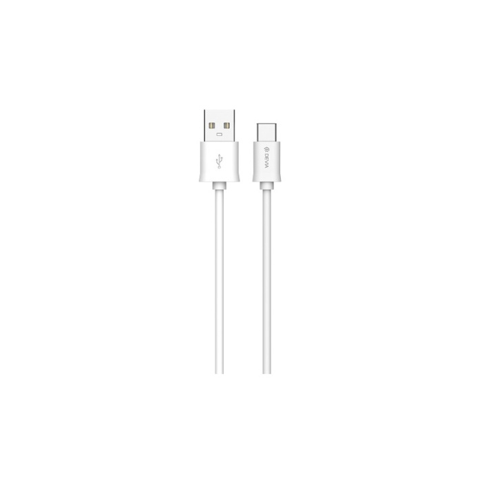 Devia kabel Smart EC066 USB - USB-C 2,0 m 2,1A vit ryhmässä ÄLYPUHELIMET JA TABLETIT / Laturit & Kaapelit / Kaapelit / Tyyppi C -kaapelit @ TP E-commerce Nordic AB (C78532)