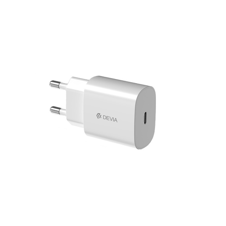 Devia väggladdare Rocket PD 20W 1x USB-C vit ryhmässä ÄLYPUHELIMET JA TABLETIT / Laturit & Kaapelit / Seinälaturi / Seinälaturi Type C @ TP E-commerce Nordic AB (C78590)