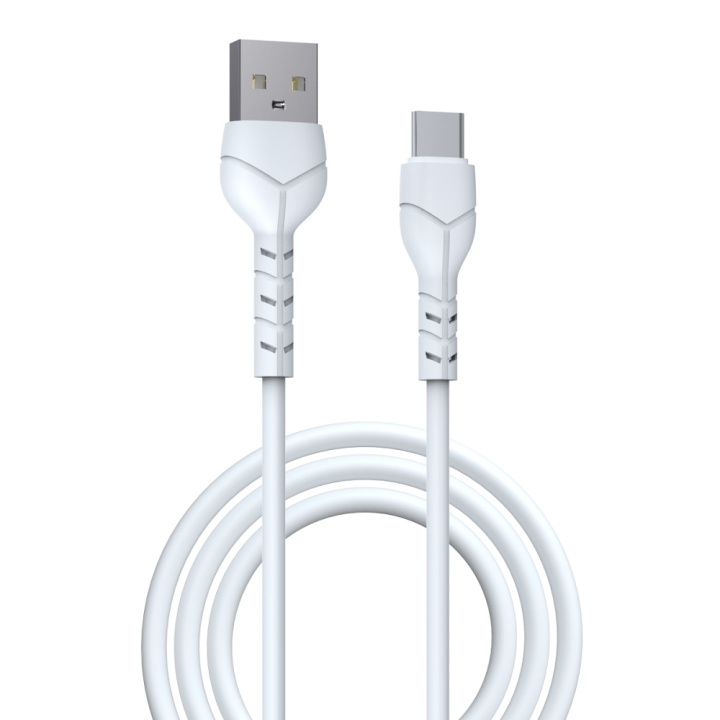 Devia kaapeli Kintone EC145 USB - USB-C 1,0 m 2,1A valkoinen ryhmässä ÄLYPUHELIMET JA TABLETIT / Laturit & Kaapelit / Kaapelit / Tyyppi C -kaapelit @ TP E-commerce Nordic AB (C78594)