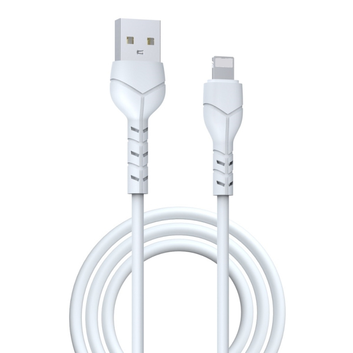 Devia kabel Kintone EC143 USB - Lightning 1,0 m 2,1A vit ryhmässä ÄLYPUHELIMET JA TABLETIT / Laturit & Kaapelit / Kaapelit / Lightning kaapelit @ TP E-commerce Nordic AB (C78595)